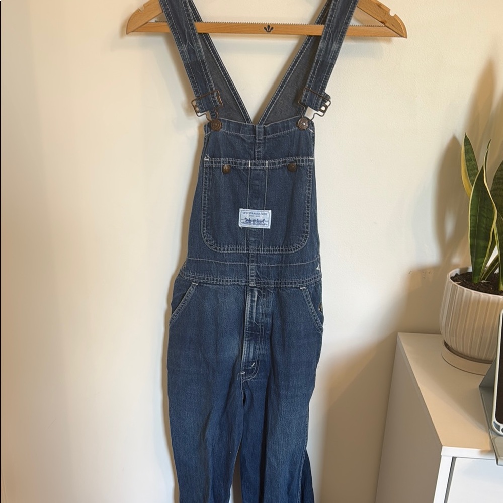 Levi's Classic Blue Denim Overalls